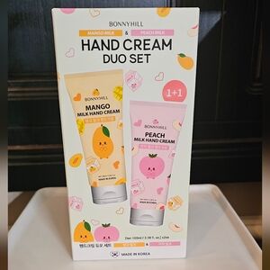 Bonnyhill Milk Hand Cream Duo Set - Mango & Peach, 3.38 oz Each